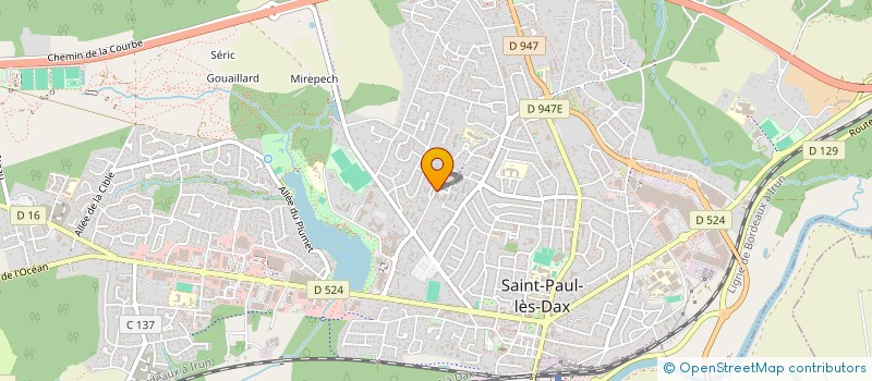 localisation de l'entreprise MONSIEUR THEO ROUSSARIE  SAINT-PAUL-LES-DAX