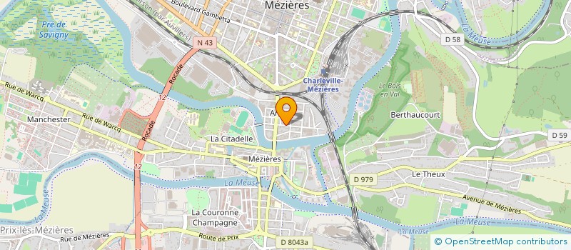 localisation de l'entreprise MONSIEUR THEO ROUSSELLE  CHARLEVILLE-MEZIERES