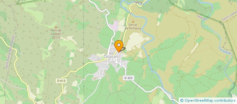 localisation de l'entreprise MONSIEUR THEO ROUX  TALAIRAN