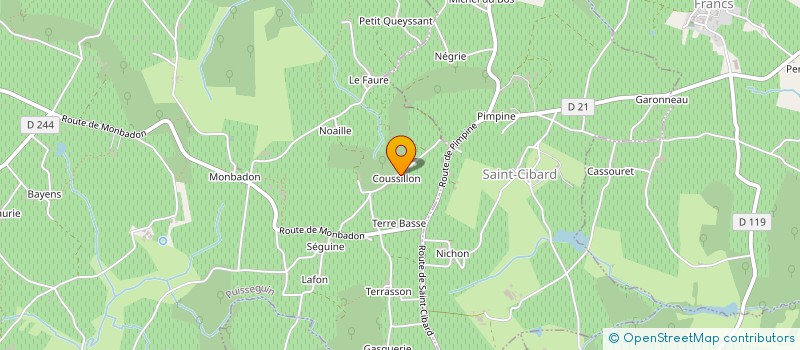 localisation de l'entreprise MONSIEUR THEO SABACA  PUISSEGUIN