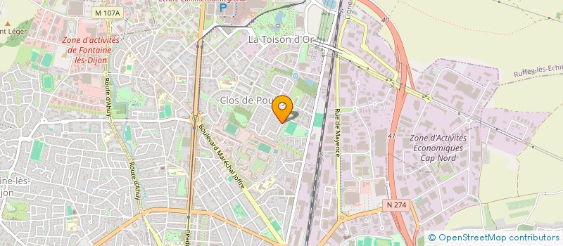 localisation de l'entreprise MONSIEUR THEO SABOURET à DIJON
