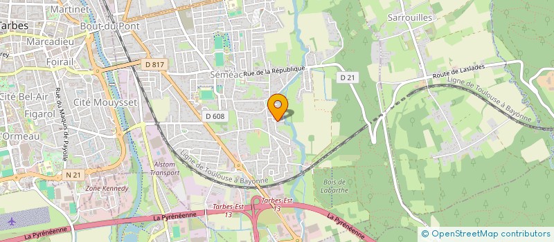 localisation de l'entreprise MONSIEUR THEO SAGARRA  SEMEAC