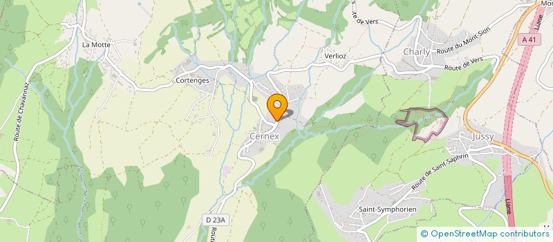 localisation de l'entreprise MONSIEUR THEO SAINT  CERNEX