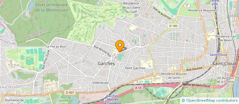 localisation de l'entreprise MONSIEUR THEO SARGENT à GARCHES