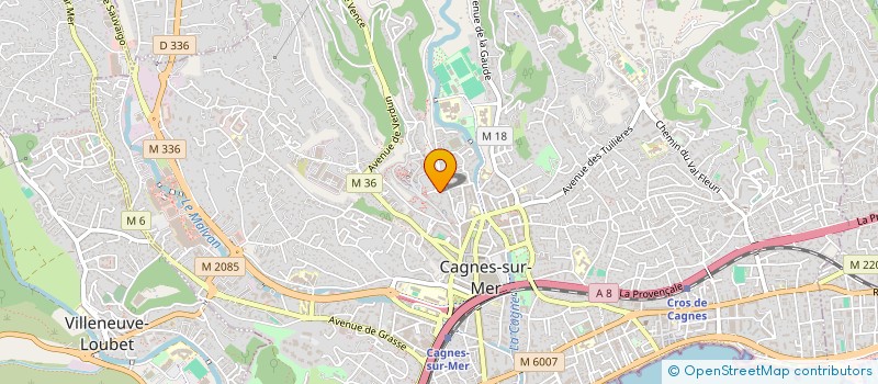 localisation de l'entreprise MONSIEUR THEO SARVARIE à CAGNES-SUR-MER