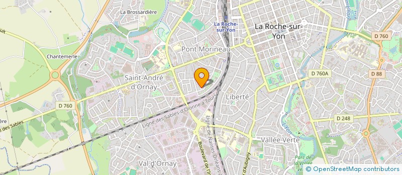 localisation de l'entreprise MONSIEUR THEO SELIN  LA ROCHE-SUR-YON