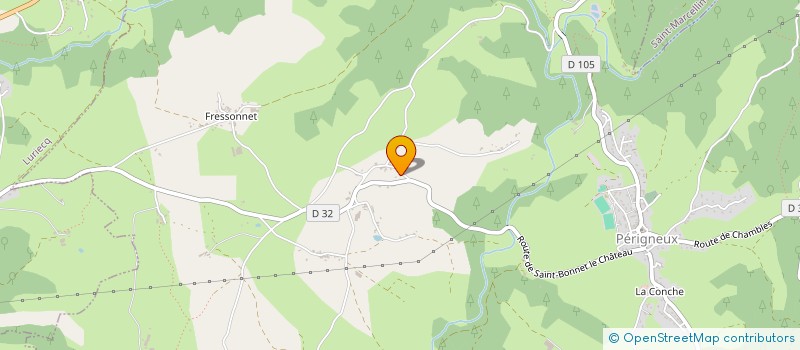 localisation de l'entreprise MONSIEUR THEO SERSIRON  PERIGNEUX