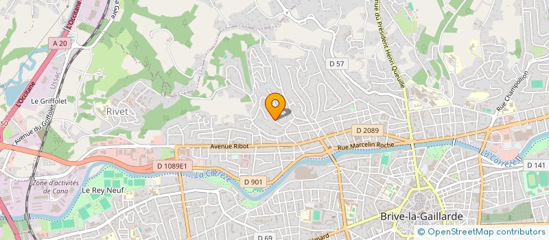 localisation de l'entreprise MONSIEUR THEO SIMBERT  BRIVE-LA-GAILLARDE