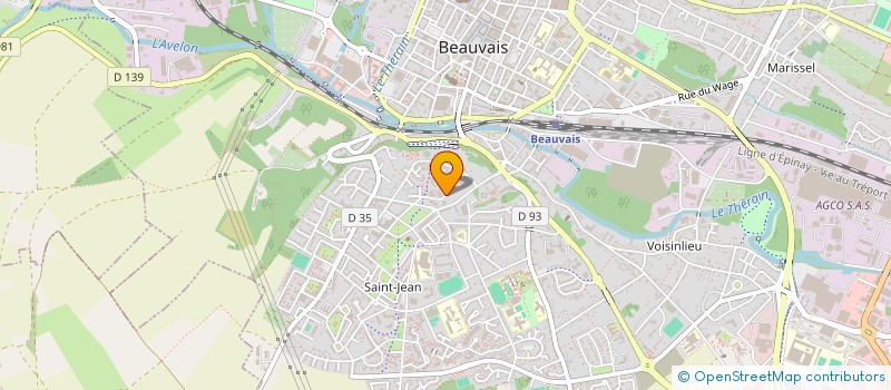 localisation de l'entreprise MONSIEUR THEO SONGEONS--ORBAN  BEAUVAIS