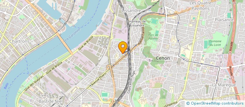 localisation de l'entreprise MONSIEUR THEO SONNET  CENON