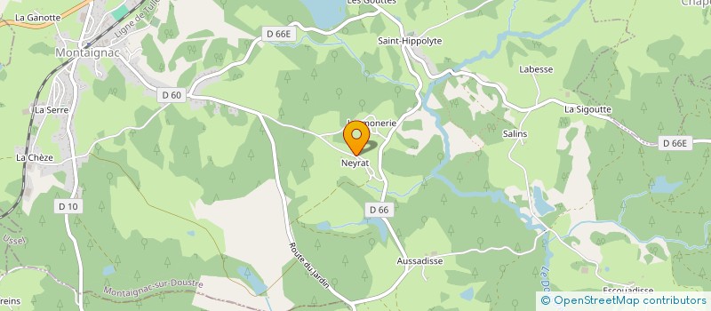 localisation de l'entreprise MONSIEUR THEO SOUQUET  MONTAIGNAC-SUR-DOUSTRE