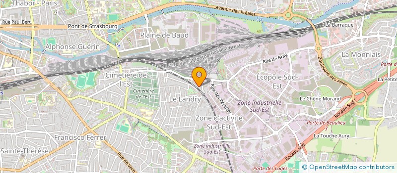localisation de l'entreprise MONSIEUR THEO TAILLANDIER  RENNES
