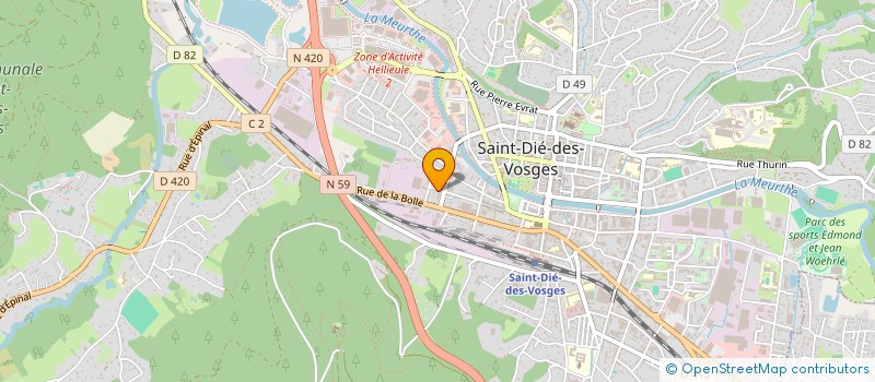localisation de l'entreprise MONSIEUR THEO TANTIN à SAINT-DIE-DES-VOSGES