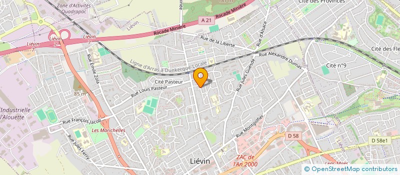 localisation de l'entreprise MONSIEUR THEO TELLIEZ  LIEVIN