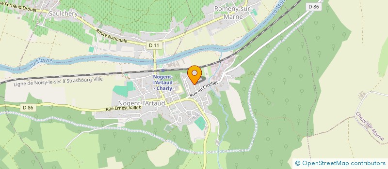 localisation de l'entreprise MONSIEUR THEO THIEBAUT  NOGENT-L'ARTAUD