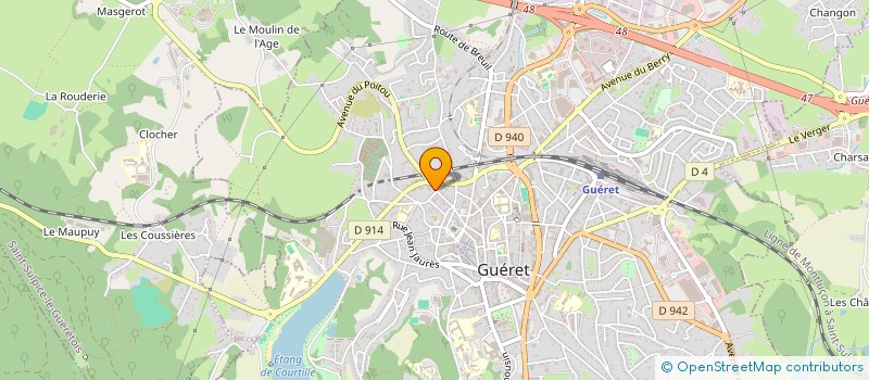 localisation de l'entreprise MONSIEUR THEO TREMEE à GUERET