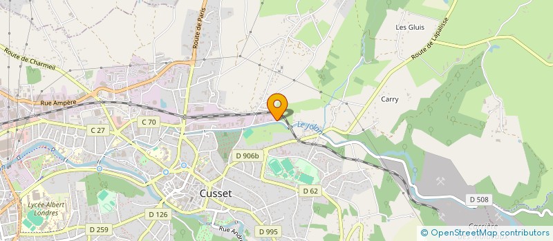 localisation de l'entreprise MONSIEUR THEO UBALDI  CUSSET