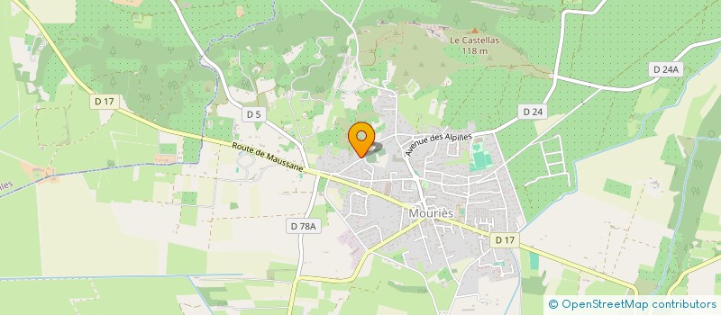 localisation de l'entreprise MONSIEUR THEO VACARO  MOURIES