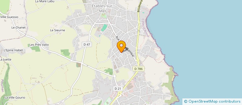 localisation de l'entreprise MONSIEUR THEO VANNIER  BINIC-ETABLES-SUR-MER