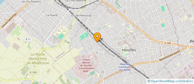 localisation de l'entreprise MONSIEUR THEO VAUDET  HOUILLES