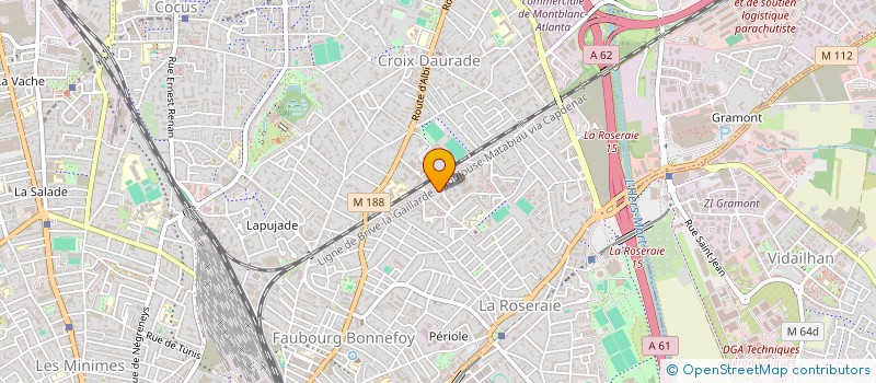 localisation de l'entreprise MONSIEUR THEO VAUDRAN  TOULOUSE