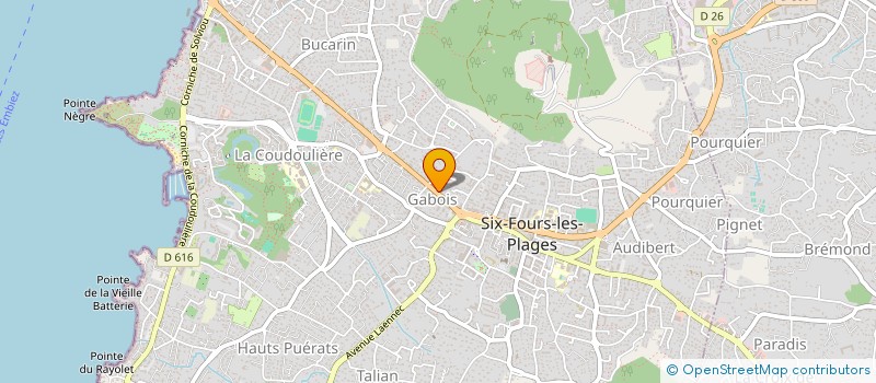 localisation de l'entreprise MONSIEUR THEO VEIGA à SIX-FOURS-LES-PLAGES