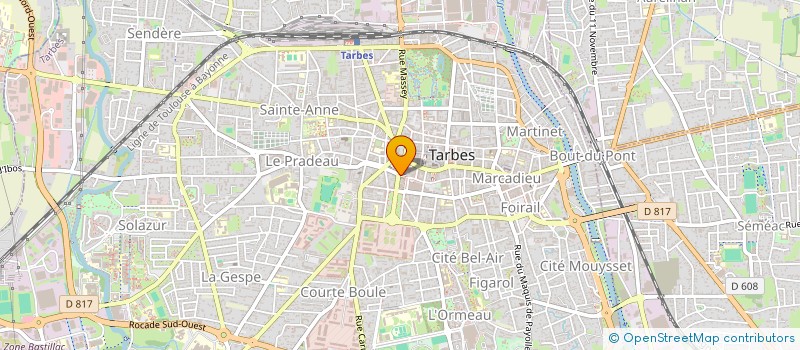 localisation de l'entreprise MONSIEUR THEO VERGES  TARBES