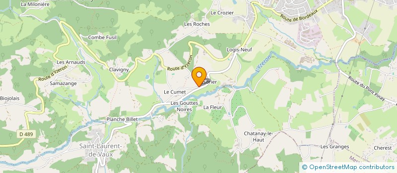 localisation de l'entreprise MONSIEUR THEO VEY  VAUGNERAY