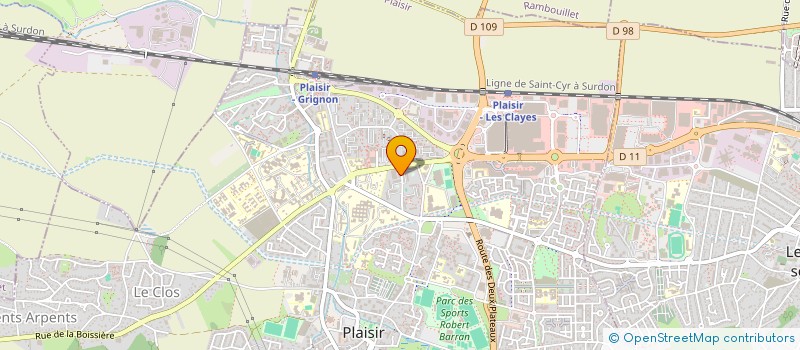 localisation de l'entreprise MONSIEUR THEO VIE à PLAISIR