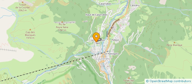 localisation de l'entreprise MONSIEUR THEO VILLACAMPA  CAUTERETS