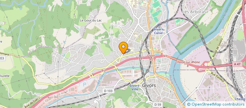 localisation de l'entreprise MONSIEUR THEO VINCENOT  GIVORS