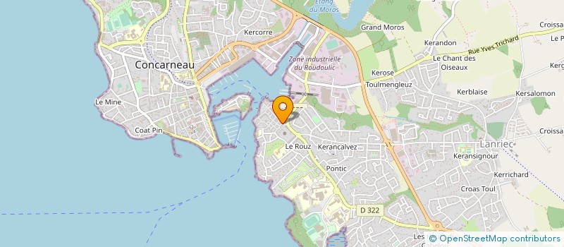 localisation de l'entreprise MONSIEUR THEO YVONNOU  CONCARNEAU