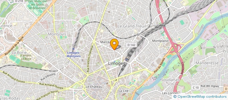 localisation de l'entreprise MONSIEUR THEO ZANNONI à LIMOGES