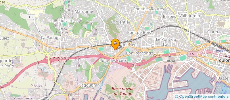 localisation de l'entreprise MONSIEUR THEODEN COUZOT-TREMBLAY  TOULON