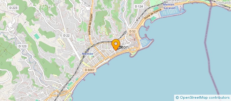 localisation de l'entreprise MONSIEUR THEODORE BOSANO à MENTON