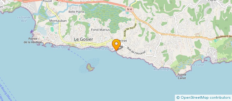 localisation de l'entreprise MONSIEUR THEODORE DIDIER à LE GOSIER