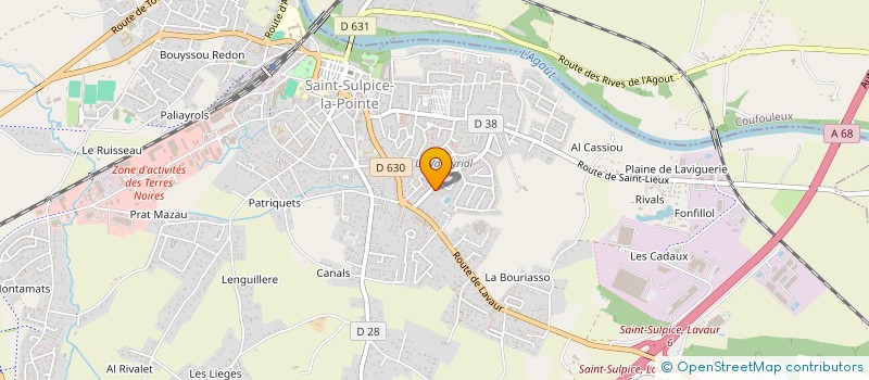 localisation de l'entreprise MONSIEUR THEODORE DOMINGUEZ à SAINT-SULPICE-LA-POINTE