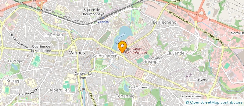 localisation de l'entreprise MONSIEUR THEODORE DUBOS à VANNES