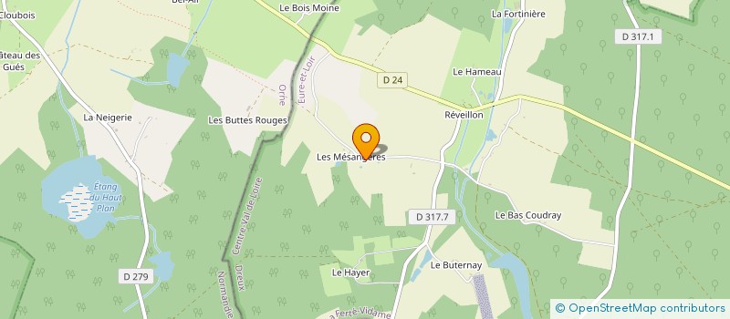 localisation de l'entreprise MONSIEUR THEODORE JANVIER à LA FERTE-VIDAME
