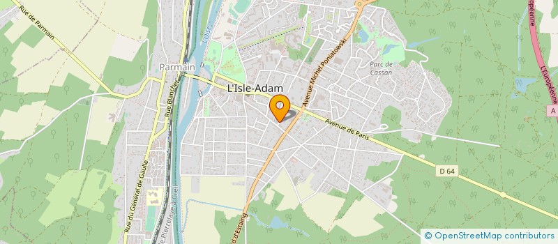 localisation de l'entreprise MONSIEUR THEODORE LEGRAND  L'ISLE-ADAM