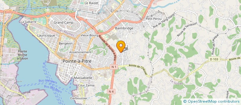 localisation de l'entreprise MONSIEUR THEODORE MALIALIN à LES ABYMES