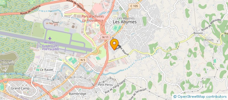 localisation de l'entreprise MONSIEUR THEODORE MANLIUS à LES ABYMES