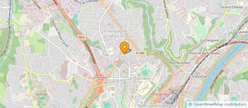 localisation de l'entreprise MONSIEUR THEODORE NJINGANG MBADJOIN  CHAMPAGNE-AU-MONT-D'OR