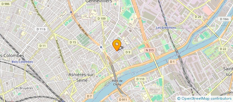 localisation de l'entreprise MONSIEUR THEODORE TRAORE à GENNEVILLIERS