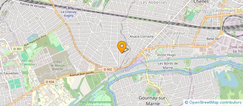 localisation de l'entreprise MONSIEUR THEODORE TSHIPAMBA NDUMBULULA  GAGNY