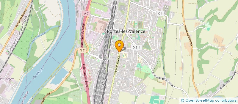 localisation de l'entreprise MONSIEUR THEOPHANE BARON  PORTES-LES-VALENCE