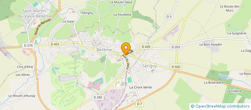 localisation de l'entreprise MONSIEUR THEOPHANE BOUTAIG à BELLEME