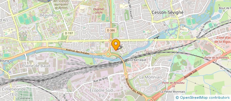 localisation de l'entreprise MONSIEUR THEOPHANE BOYER  CESSON-SEVIGNE