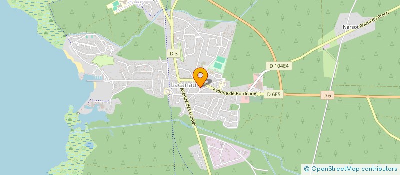 localisation de l'entreprise MONSIEUR THEOPHANE COCHET  LACANAU