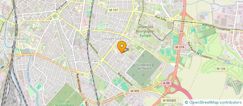 localisation de l'entreprise MONSIEUR THEOPHANE COUDERC à DIJON